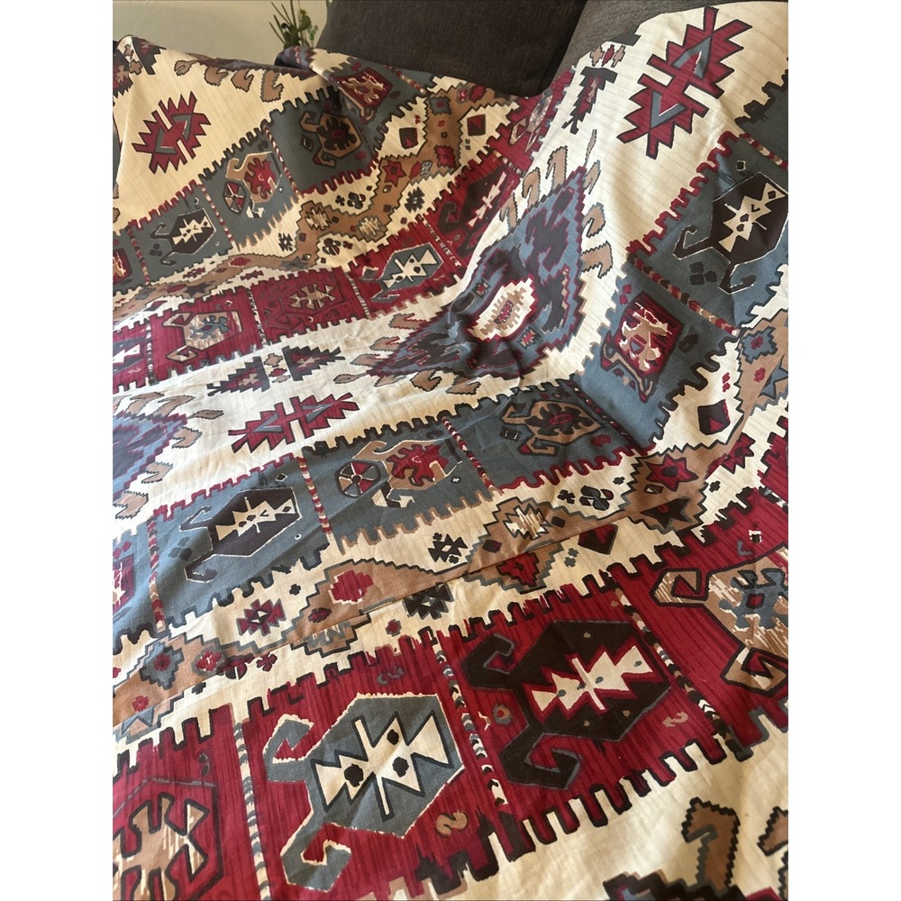 Aztec 86" Round Tablecloth,American Southwest Native Style Aztec Table Decor ...